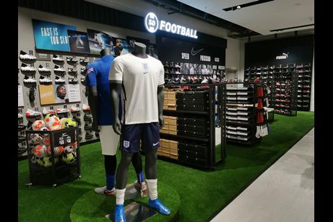 The lower ground floor features Frasers Group's elevated Sports Direct proposition.